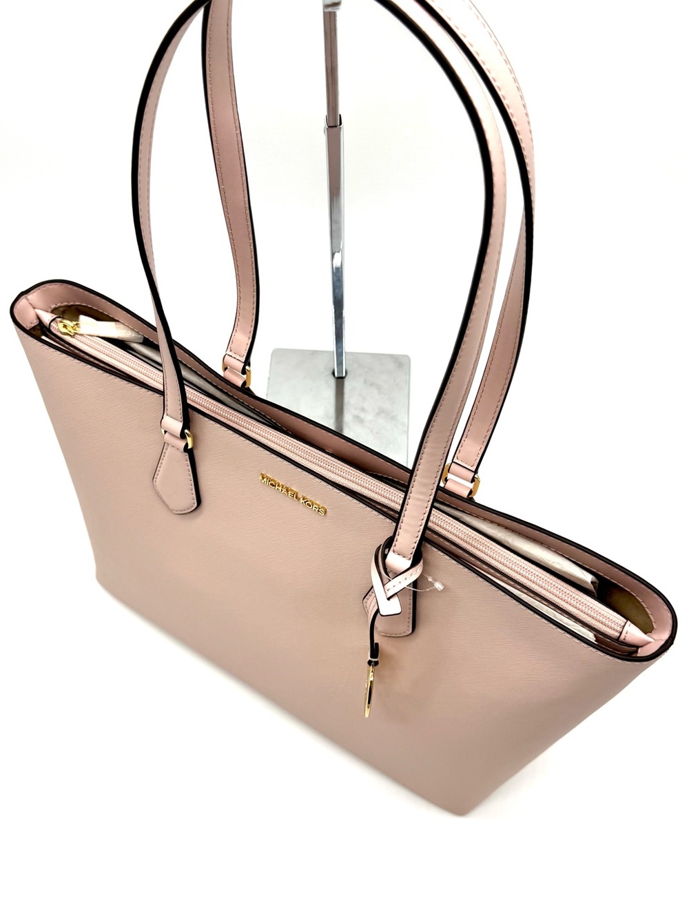 Michael Kors Bag Large Sheila Mf Tote Bag Powder Blush - Picture 5 of 10